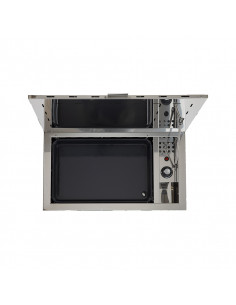 Plancha à  gaz encastrable ANTIGUA avec capot ENO 2