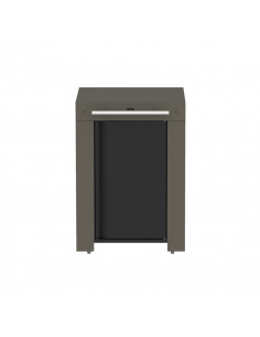 Desserte FELIX en acier gris Eno