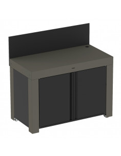 Meuble FELIX en acier gris Eno 2