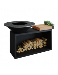 Brasero plancha OFYR Island 100 Black et Teck Ofyr