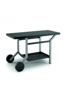 Table roulante Forge Adour en Acier Noir & Gris Forge Adour