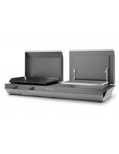 COMBI Plancha & Gril Forge Adour Acier Noir & Gris Clair Forge Adour