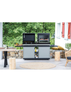 Table roulante pour plancha grill Forge Adour COMBI Forge Adour 2