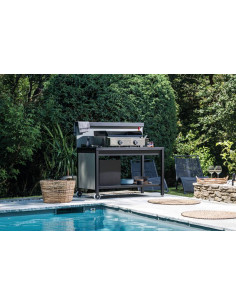 Table roulante avec crédence ouverte Forge Adour Forge Adour 2