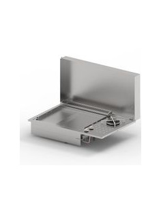 PLANCHA GAZ PLANET OASI 80 LISSE ET RAINUREE + BRÛLEUR FEU DUAL PLANET